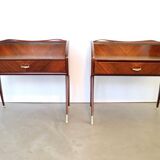 Paire de tables de chevet italiennes des années 1950