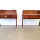 Pair of italian 1950's night stands bed side tables
