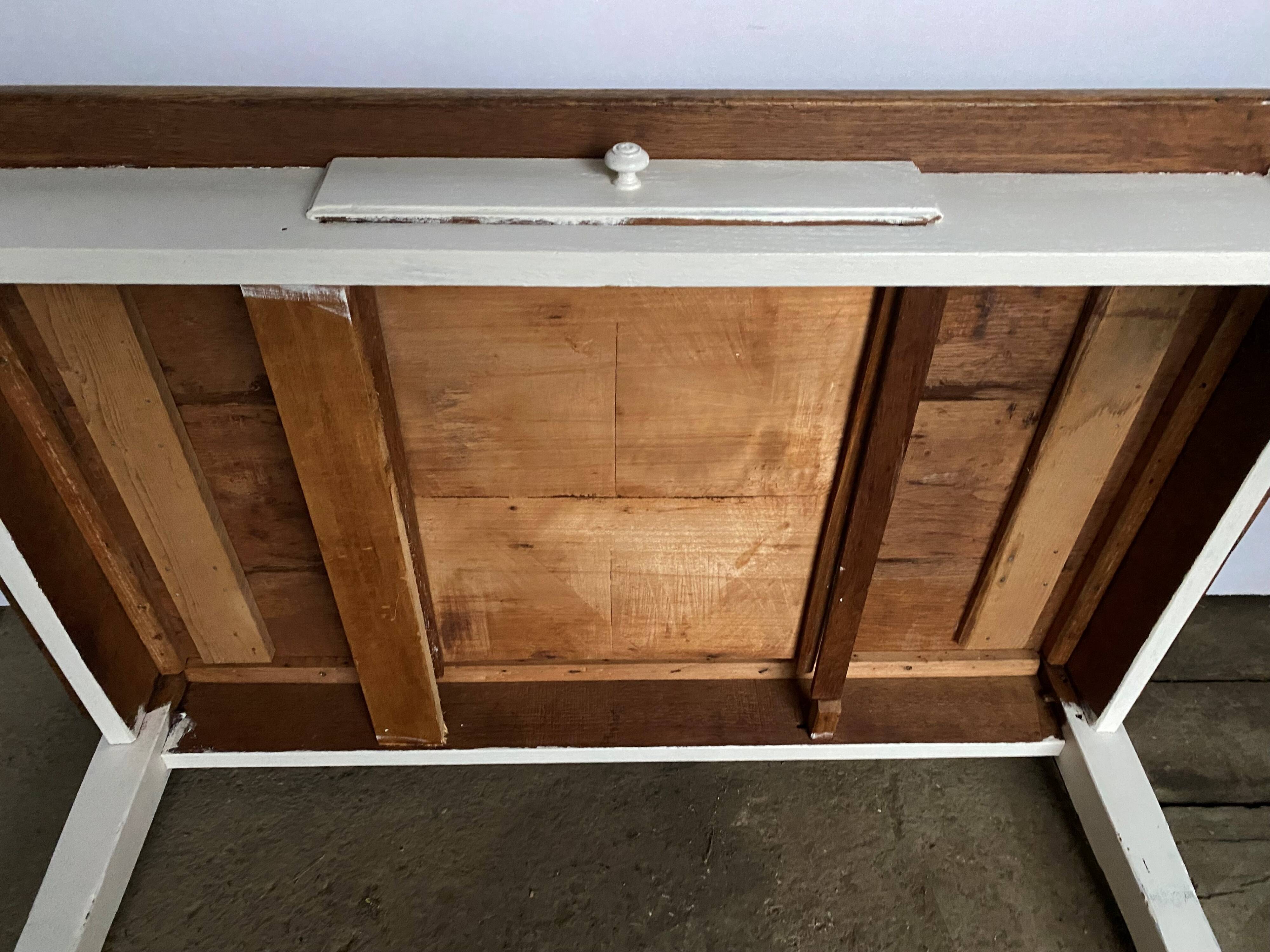 1-Drawer Solid Oak Dining Kitchen Farm Table 1900
