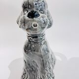 Pichet en barbotine caniche gris