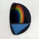 Rainbow Wall Sculpture by Lucio Del Pezzo, 1977