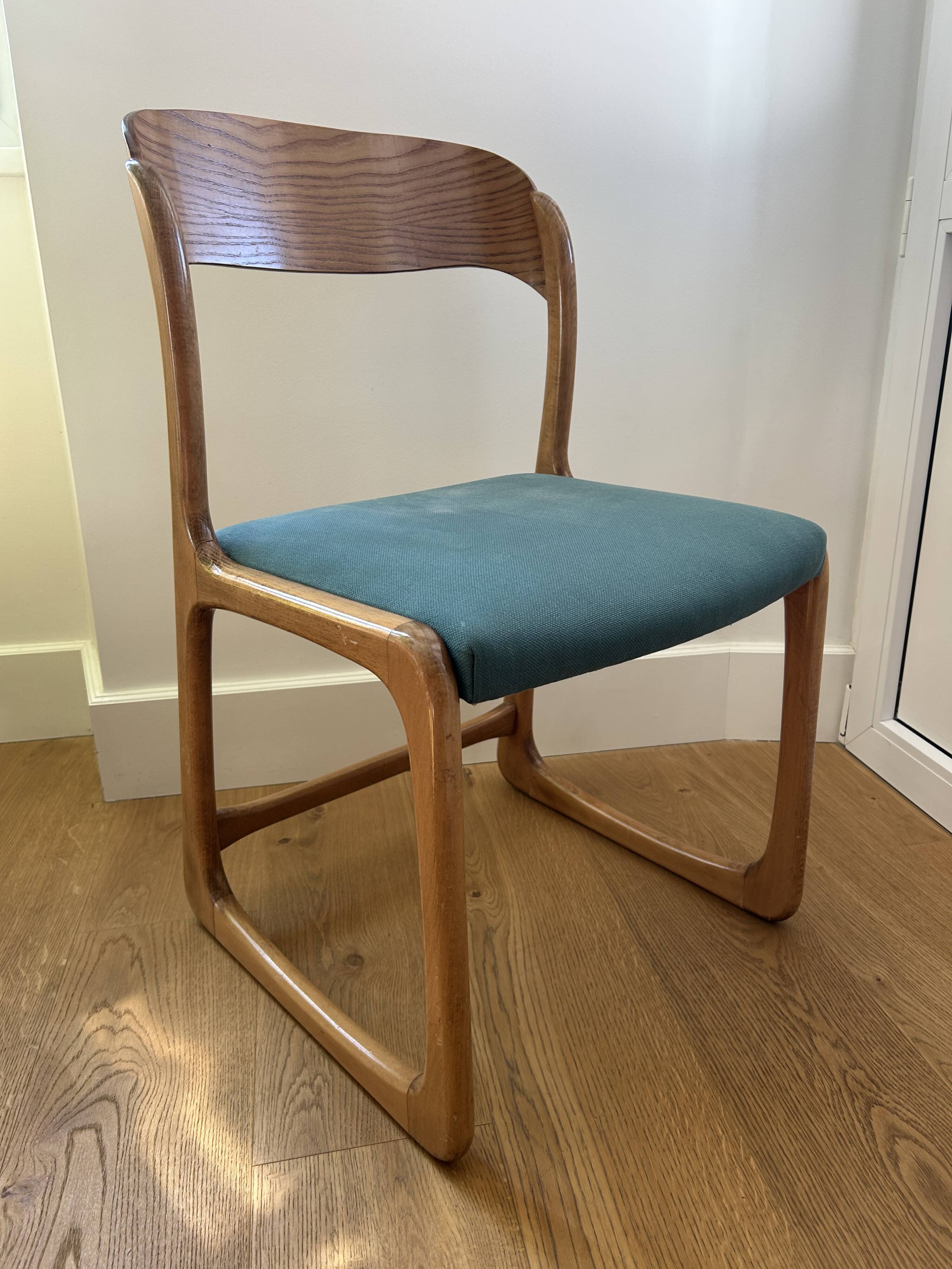 Lot of 6 Baumann sled chairs