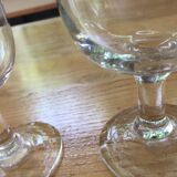 Set of 2 old blown glasses