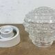 Vintage White Porcelain Wall Light, 1970s