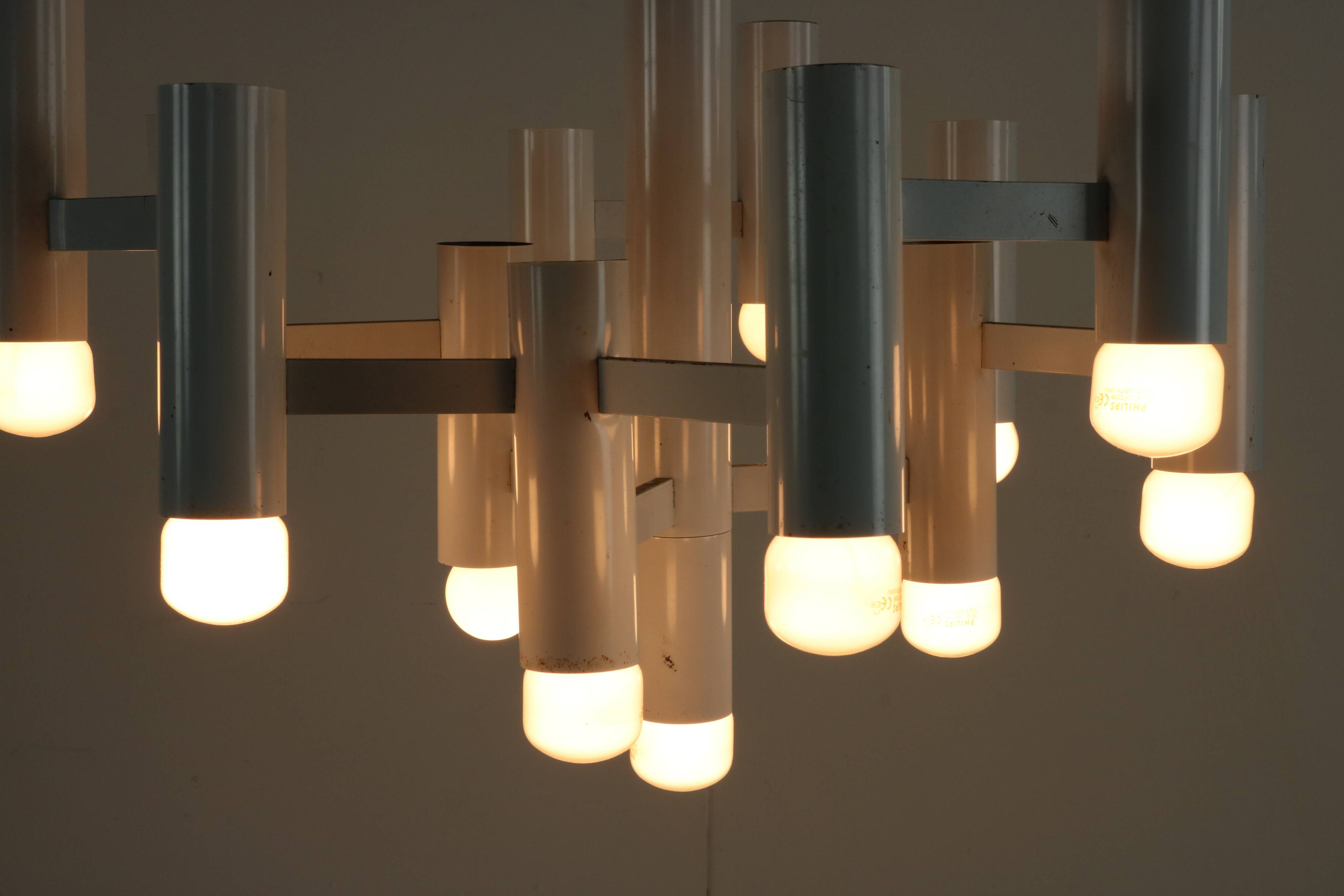 Midcentury design pendant lighting by Gaetano Sciolari