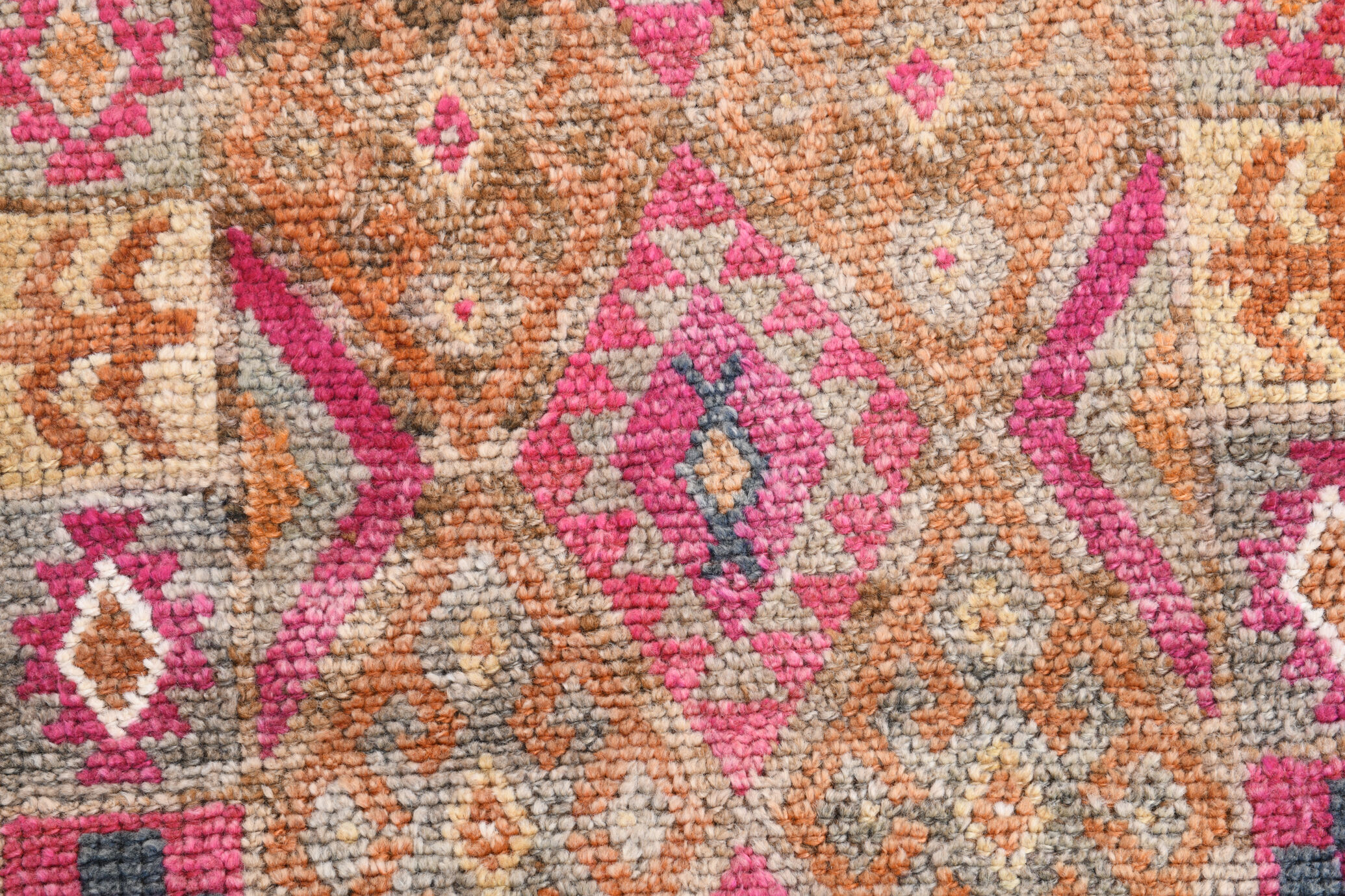 2x12 Narrow Vintage Runner Rug, 76x363Cm