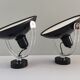 Pair of metal wall lamps 70s