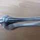 vintage silver metal sugar tongs