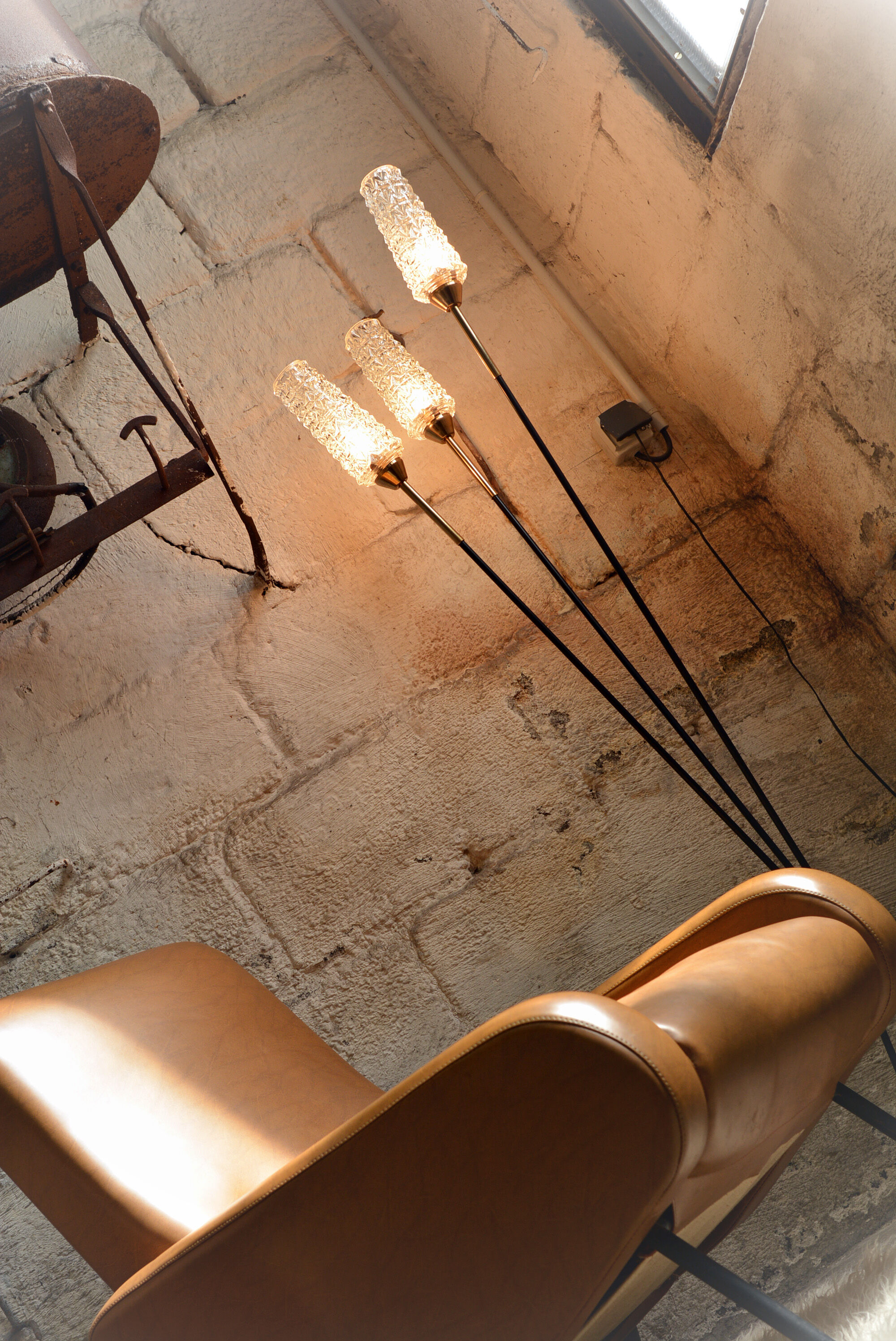 Vintage skai armchair