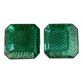 2 vintage emerald Luminarc bowls