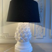 Imposing ceramic table lamp artichoke shape, Italy, 1960s