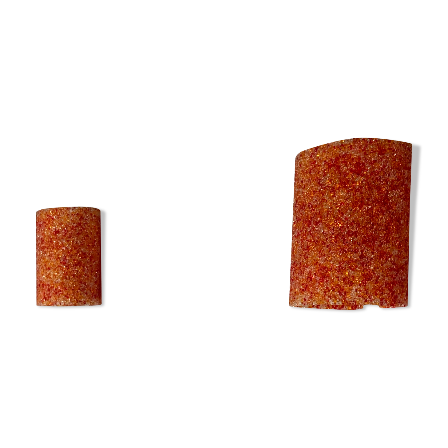 Wall lamps (the pair) in vintage orange Perspex 1960