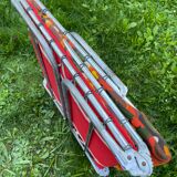 Vintage 70s floral sun lounger