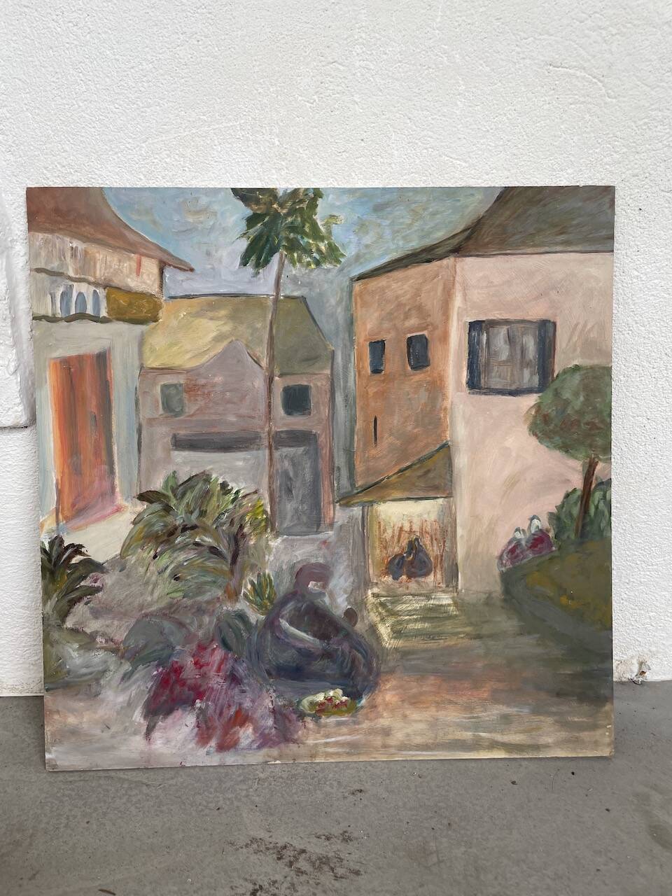 Oil on landscape panel