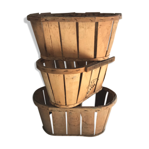 Lot de 3 caisses de maraîcher