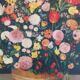 Print on canvas bouquet of flowers with a spiral 1964 braun et cie