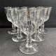 6 Baccarat Clermont 19th century cooked wine glasses
