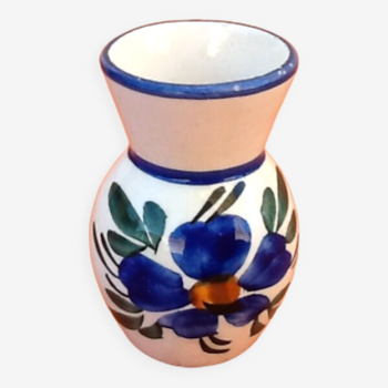 Ceramic vase with floral decoration