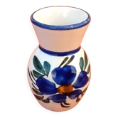 Vase céramique à décor floral