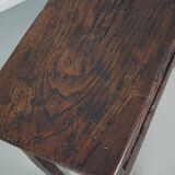 Antique Spanish Rustic Farmhouse Chestnut Side Table / Console, 18th Century