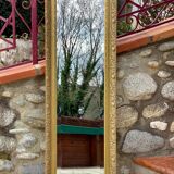 Napoleon III bevelled ice mirror 132x42cm