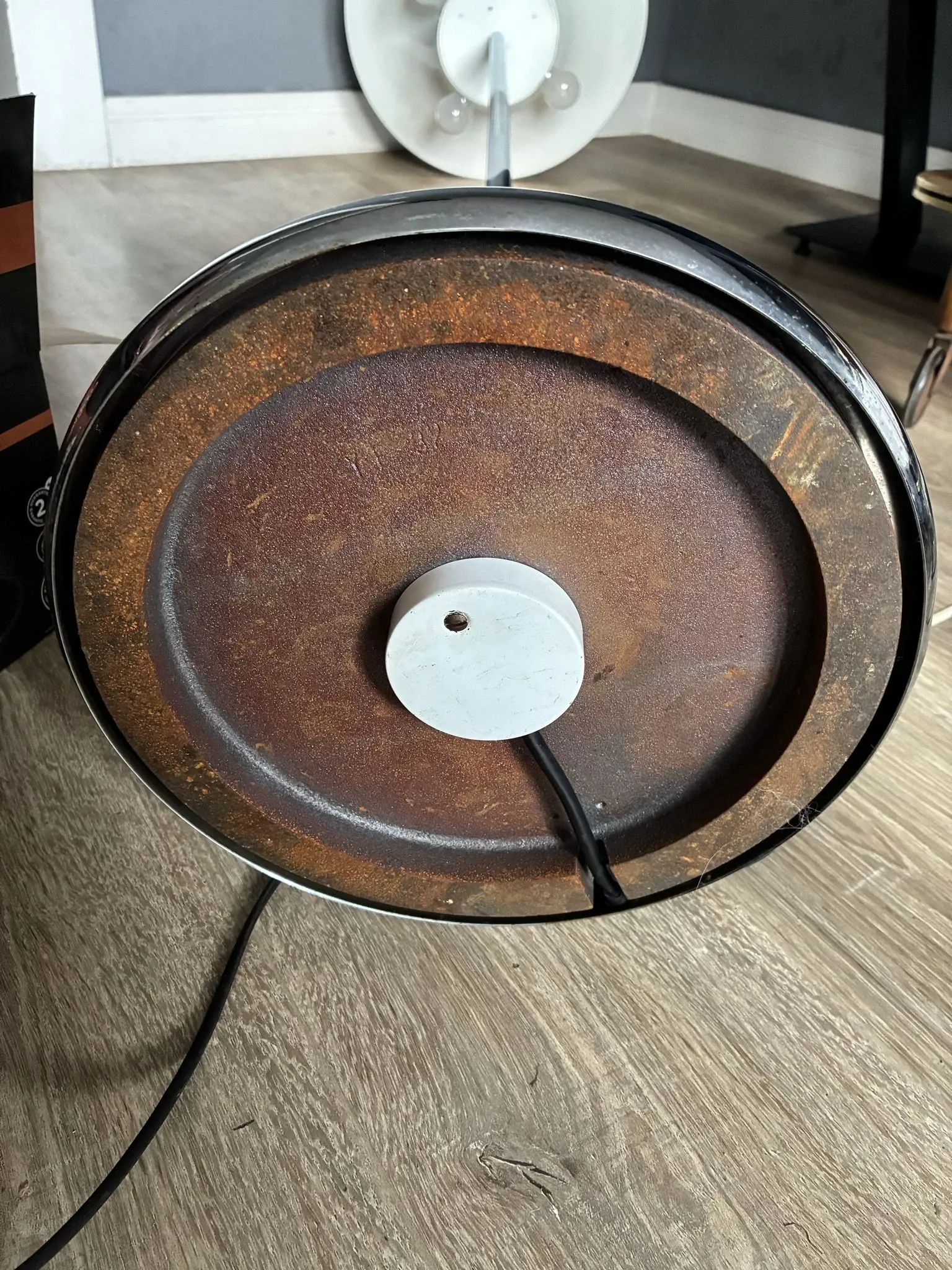 Staff Leuchten mid-century floor lamp with large shade, 1970s
