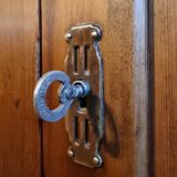 Vintage French pine buffet / Shop counter, 1930s
