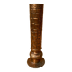 Antique brutalist hammered copper cylinder vase vintage