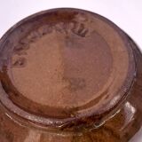 A brown England teapot
