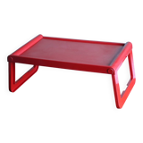 Folding tray Guzzini red – design Luigi Massoni – Italy, 1970s