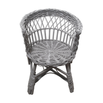Fauteuil enfant en rotin