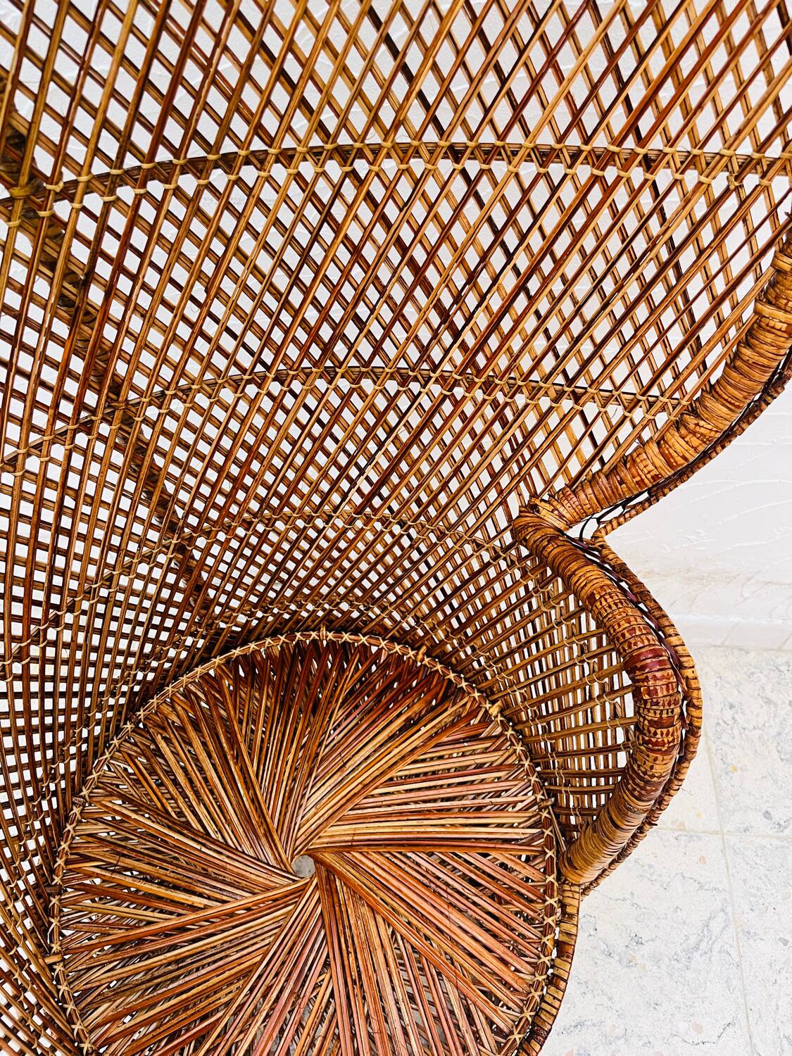 Emmanuelle rattan armchair