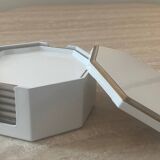 Melarti octagon coaster set 70s
