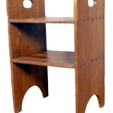 Antique Burmese teak workshop shelf