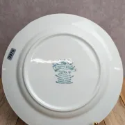 Dessert plate Terre de fer Lunéville – English Style – The Copperfield – Toile de Jouy