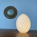Old Lamp egg glass of MURANO italy vintage 1970 egg vintage