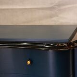 Commode bleue et noire, XXe siècle