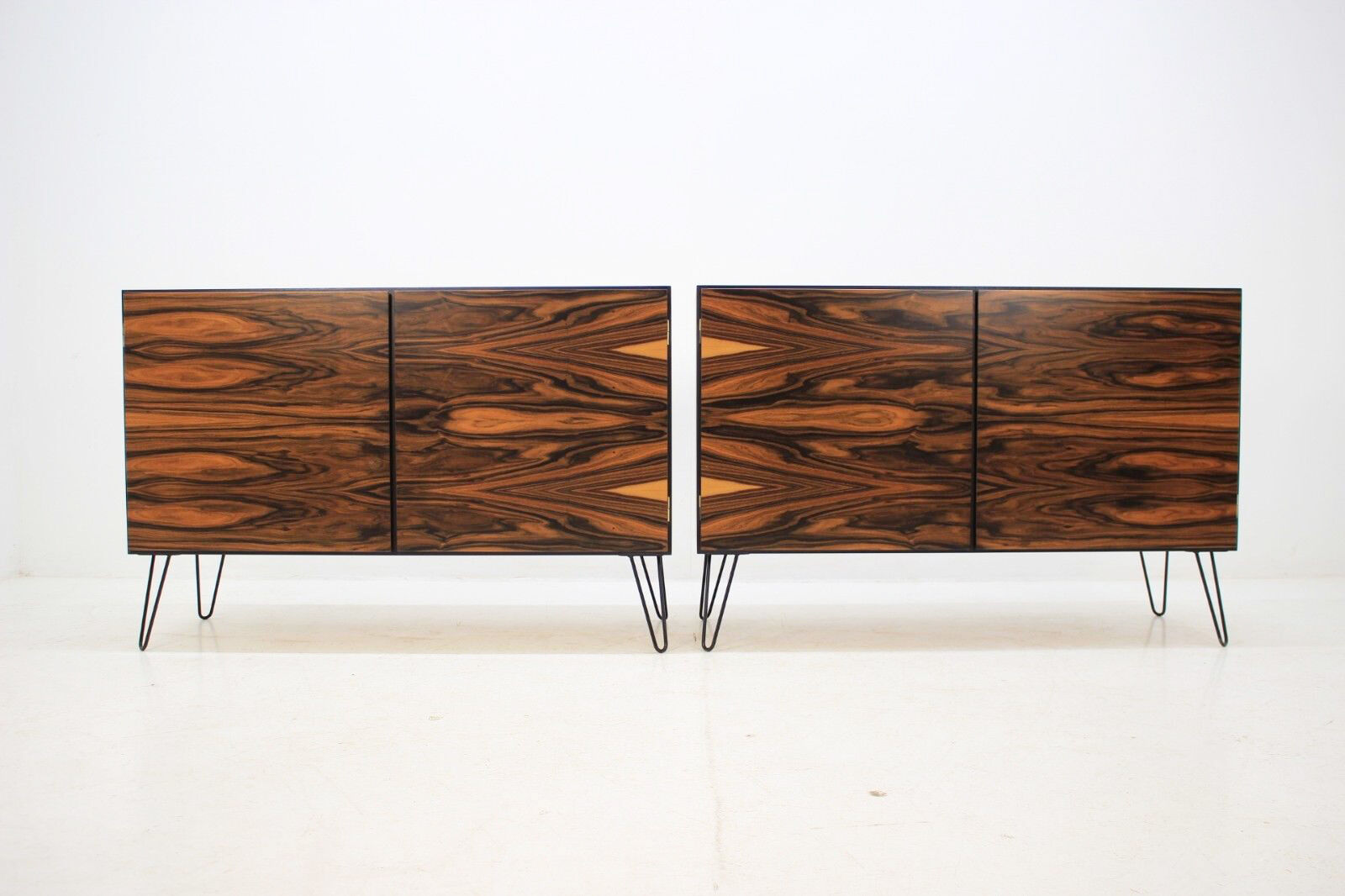 Pair of credenzas Scandinavian 60s mahogany and Rosewood