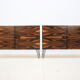 Pair of credenzas Scandinavian 60s mahogany and Rosewood