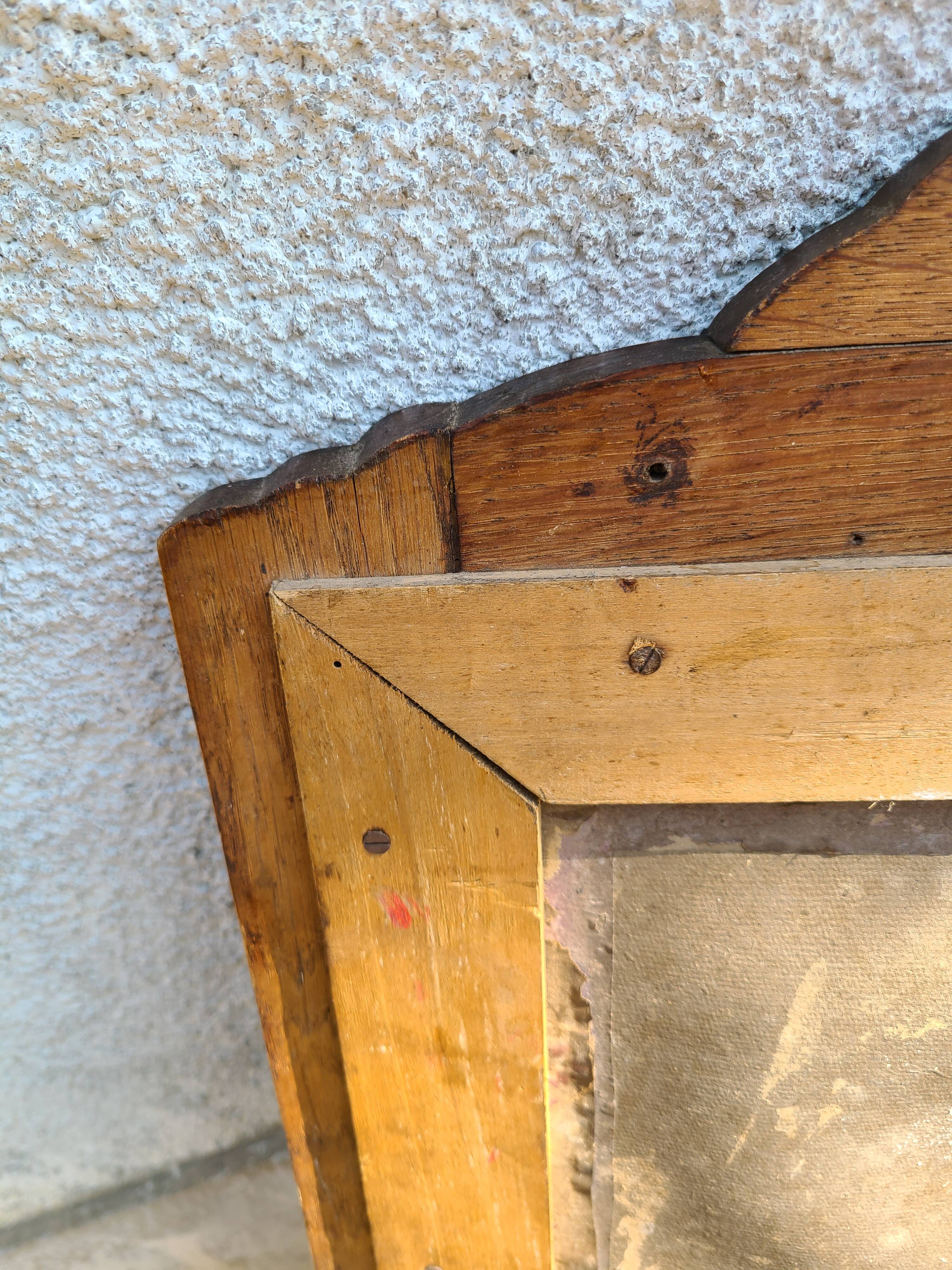 Art deco mirror trumeau old 1930