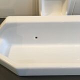 White ceramic shelf bathroom