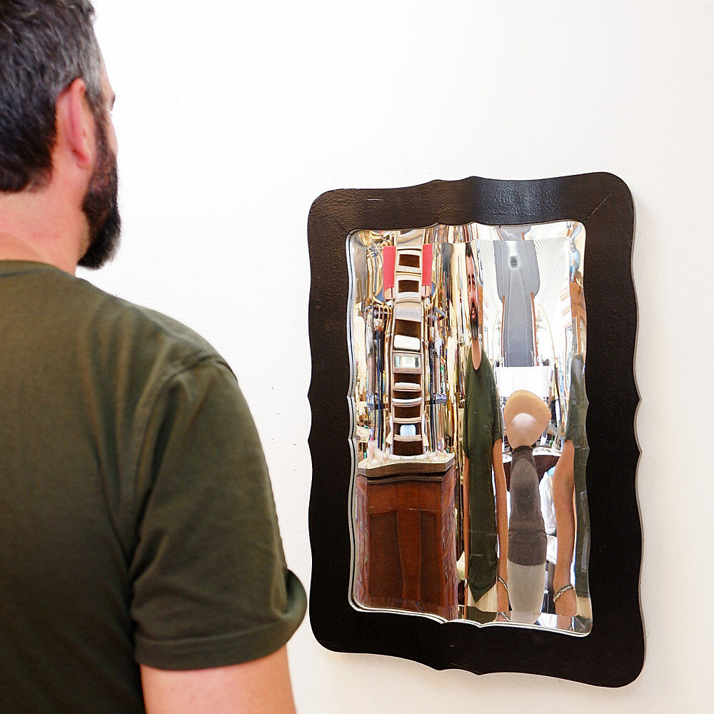 Miroir déformant convexe et concave vintage - 20ème siècle