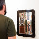 Miroir déformant convexe et concave vintage - 20ème siècle