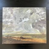 Stormy sky painting over the sea