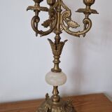 Chandelier with 3 branches in gilded bronze