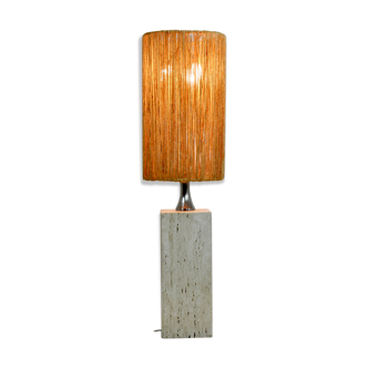 Italian lamp in travertine 1960S