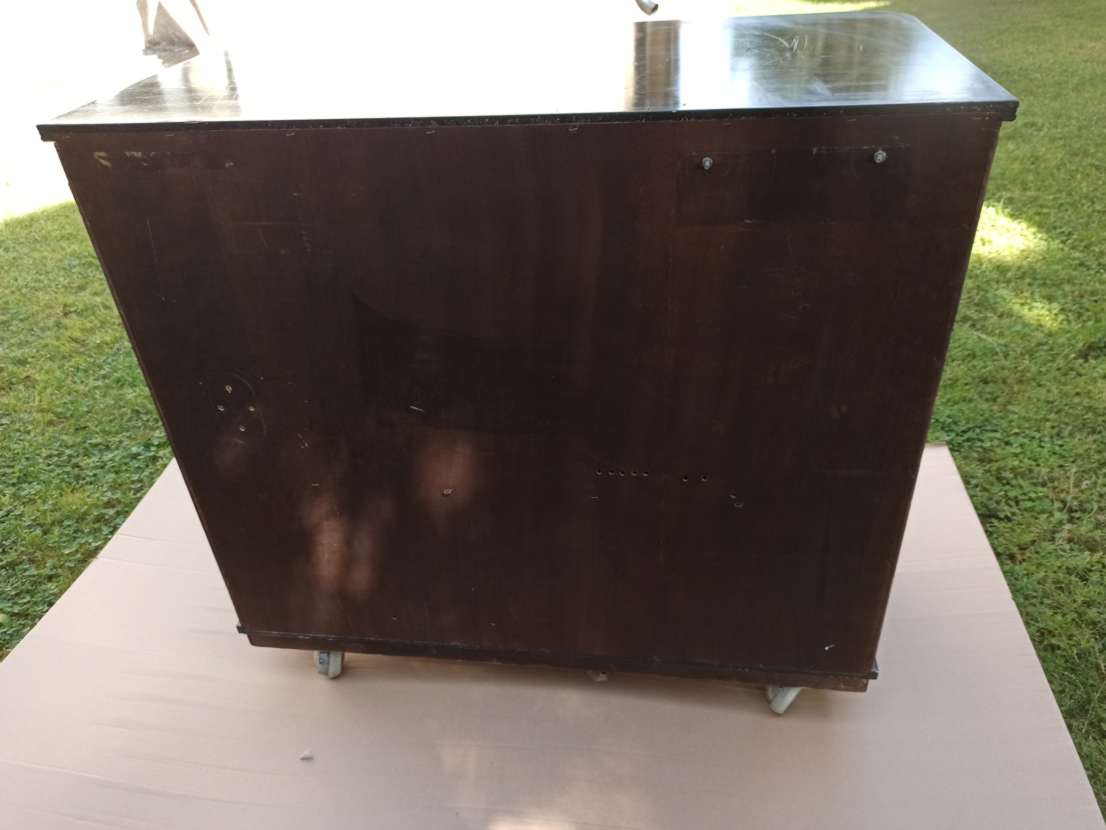 Mid-Century roller shutter cabinet, 1960s / 1970s