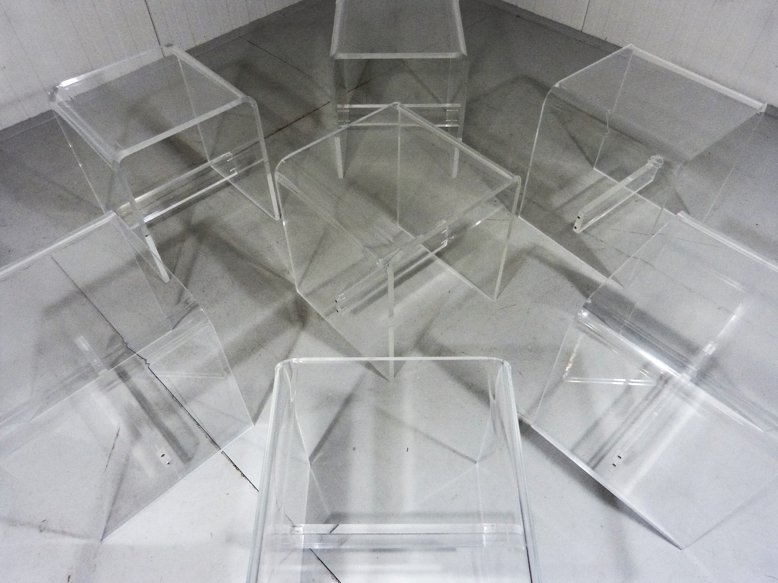 Vintage plexiglass stools 1960-70’s