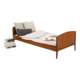 Danish mid century modern teak bed by Sidelmann Jakobsen, 1960s