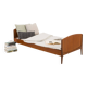 Danish mid century modern teak bed by Sidelmann Jakobsen, 1960s